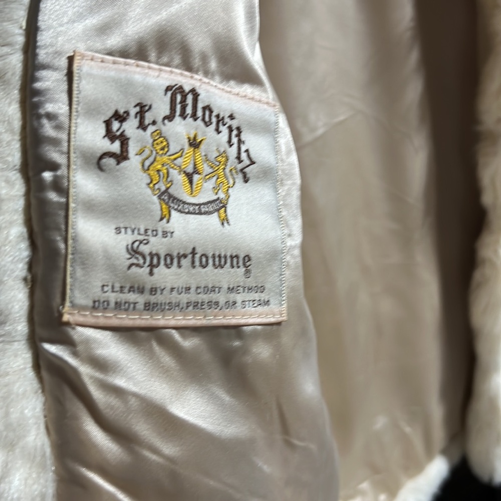 VINTAGE | winter coat | St. Moritz by Sportowne synthetic fur coat - Picture 3 of 11